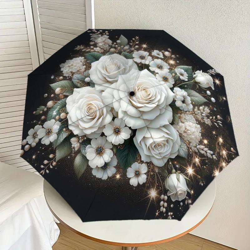 1pc Elegant White Floral Bouquet Umbrella with Plastic Handle,Suitable for All Seasons Home Travel Outdoor UmbrellaDD1416
1pc Elegant White Floral Bouquet Umbrella with Plastic Handle,Suitable for All Seasons Home Travel Outdoor UmbrellaDD1416