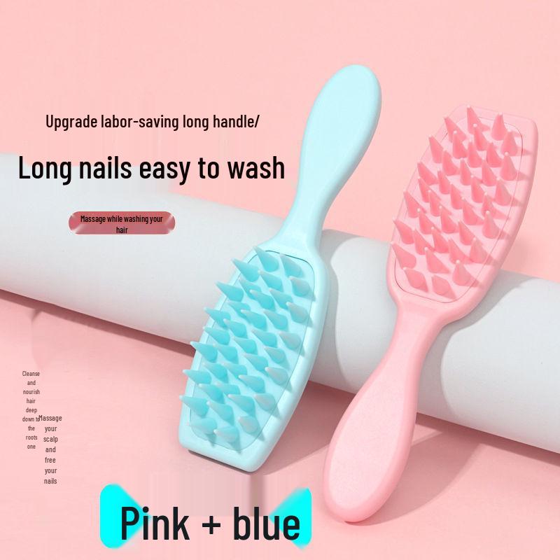 Силиконовая расческа-массажер для кожи головы с длинной ручкой для мытья шампунем розовый
Силиконовая расческа-массажер для кожи головы с длинной ручкой для мытья шампунем розовый