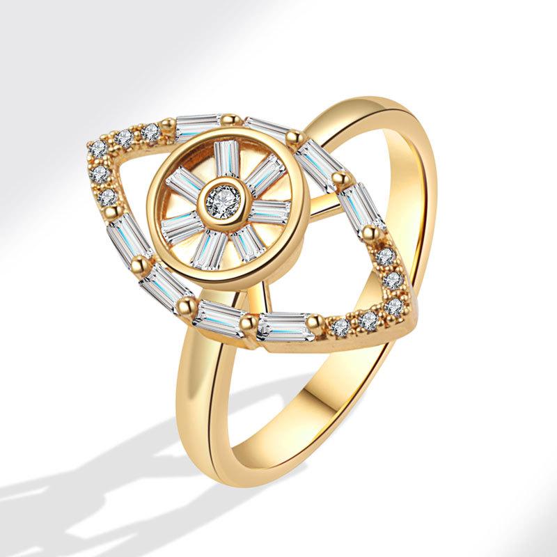 Fashion Micro Paved Zircon Evil Eye Spinner Ring Stress Relief Rotating Jewelry For Women Elegant Design Accessory Adjustable opening золотий
Fashion Micro Paved Zircon Evil Eye Spinner Ring Stress Relief Rotating Jewelry For Women Elegant Design Accessory Adjustable opening золотий