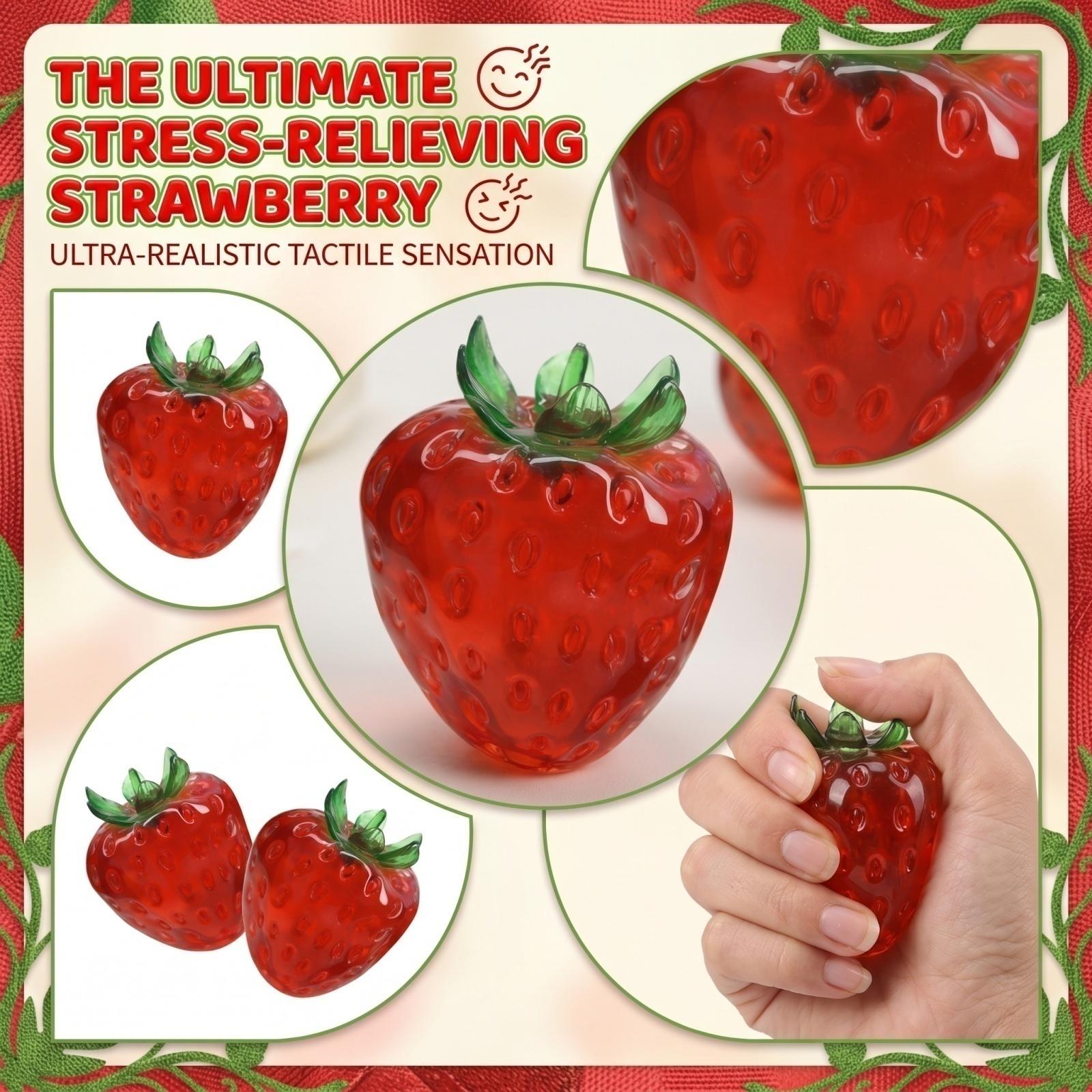 Strawberry Shaped Squishy Stress Relief Toy Soft Squeeze Sensory Toy for Hand Exercise and Anxiety Reduction Durable Material One Size
Strawberry Shaped Squishy Stress Relief Toy Soft Squeeze Sensory Toy for Hand Exercise and Anxiety Reduction Durable Material One Size