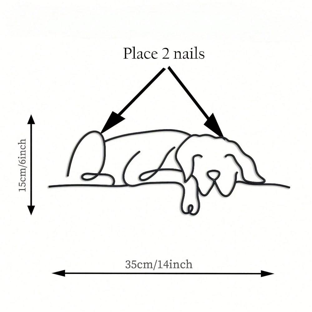 1PC Minimalist Metal Dog Wall Art Gothic Boho Vintage Decor for Living Room Bedroom Bathroom Kitchen Halloween Pet Lover Gift чорний
1PC Minimalist Metal Dog Wall Art Gothic Boho Vintage Decor for Living Room Bedroom Bathroom Kitchen Halloween Pet Lover Gift чорний