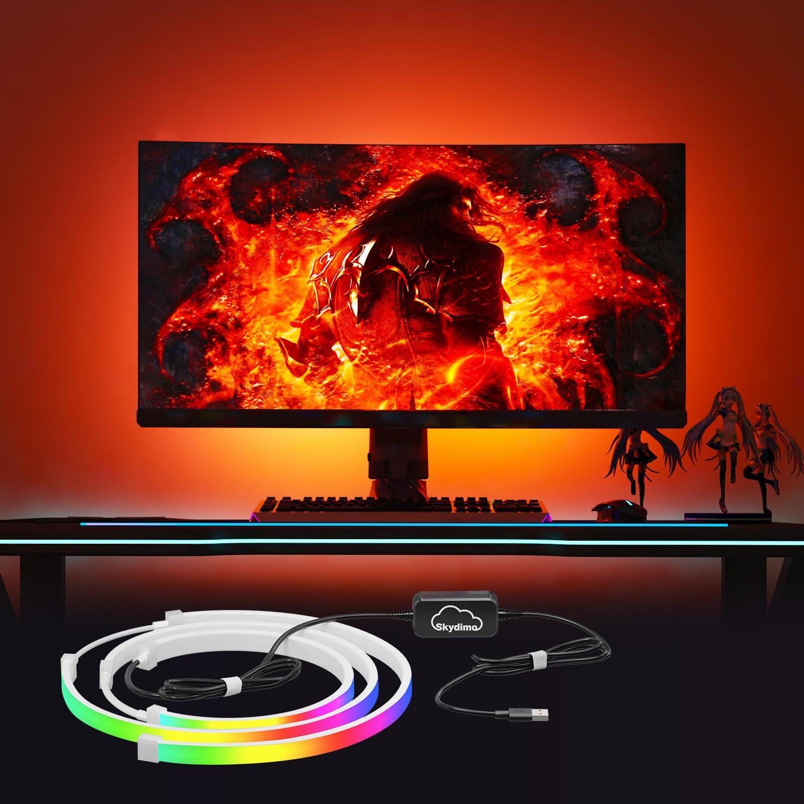 Skydimo PC Light Strip USB LED Strip Lights for Inch Curved Gaming Video Music Multicolor RGB 16 Million Cool Color Temperature Indirect Essential for
Skydimo PC Light Strip USB LED Strip Lights for Inch Curved Gaming Video Music Multicolor RGB 16 Million Cool Color Temperature Indirect Essential for