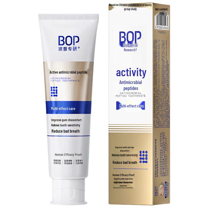 Pop Active Antimicrobial Peptide Multi-Effect Toothpaste 120g
Pop Active Antimicrobial Peptide Multi-Effect Toothpaste 120g