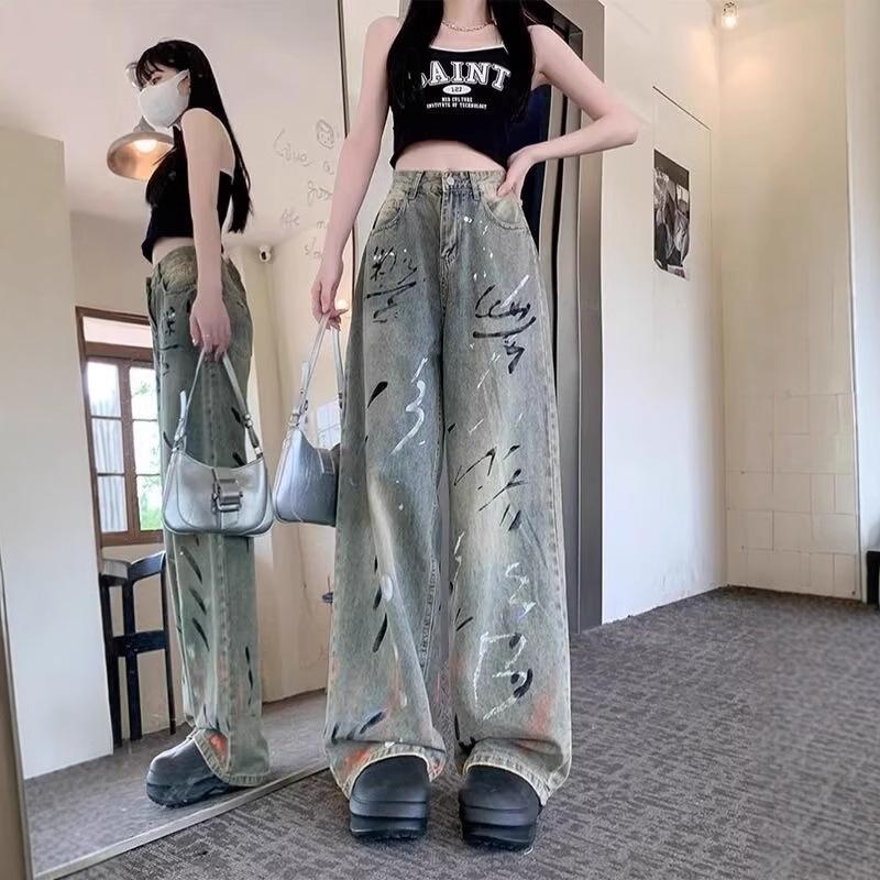 2025 Vintage American Graffiti Wide-Leg Women s Jeans - Distressed Wasteland Style Mop Pants Small
2025 Vintage American Graffiti Wide-Leg Women s Jeans - Distressed Wasteland Style Mop Pants Small