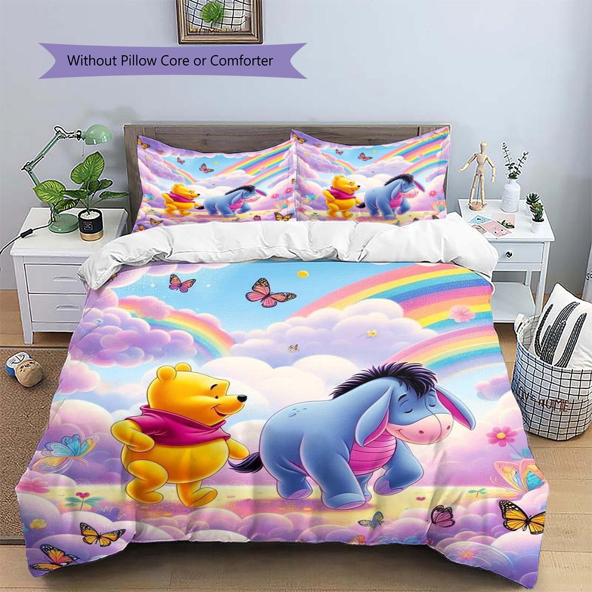 This Purple Winnie The Pooh Print Bedding Set Is Soft and Warm, Making It The Perfect Choice for Decorating A Child s Bedroom. 135x200cm
This Purple Winnie The Pooh Print Bedding Set Is Soft and Warm, Making It The Perfect Choice for Decorating A Child s Bedroom. 135x200cm