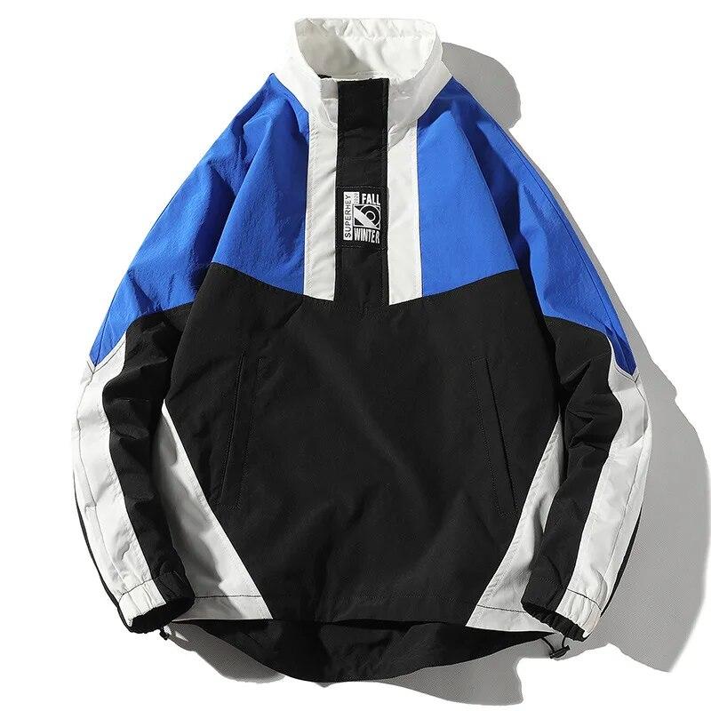 Men Pullover Jacket Spring Hip Hop Vintage Color Contrast Streetwear Couple Harajuku Oversized Windproof Lightweight Jackets New
Men Pullover Jacket Spring Hip Hop Vintage Color Contrast Streetwear Couple Harajuku Oversized Windproof Lightweight Jackets New