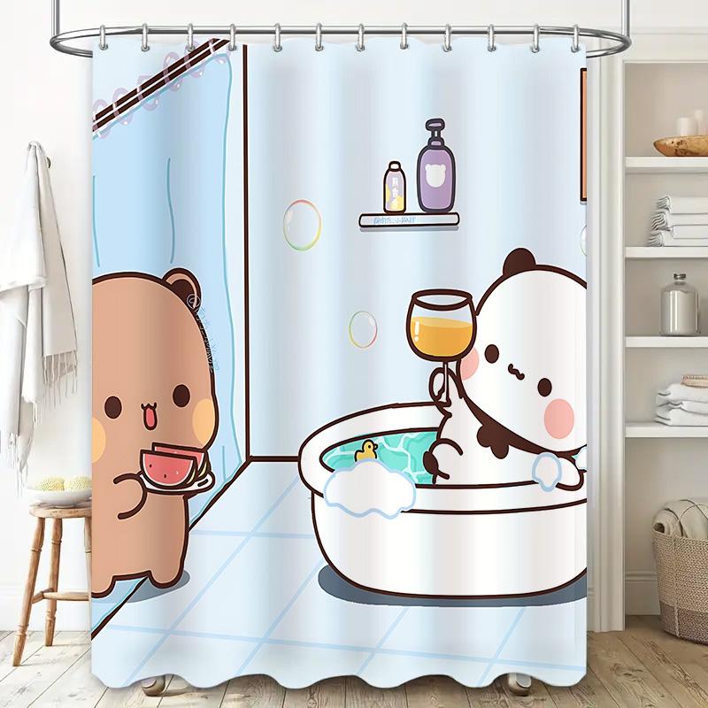 Cute Cartoon Animal Shower Curtain For Kids And Adults - Waterproof Bathroom Decor Easy To Install And Maintain Elevate Space W60H190(CM)-1 Pcs
Cute Cartoon Animal Shower Curtain For Kids And Adults - Waterproof Bathroom Decor Easy To Install And Maintain Elevate Space W60H190(CM)-1 Pcs