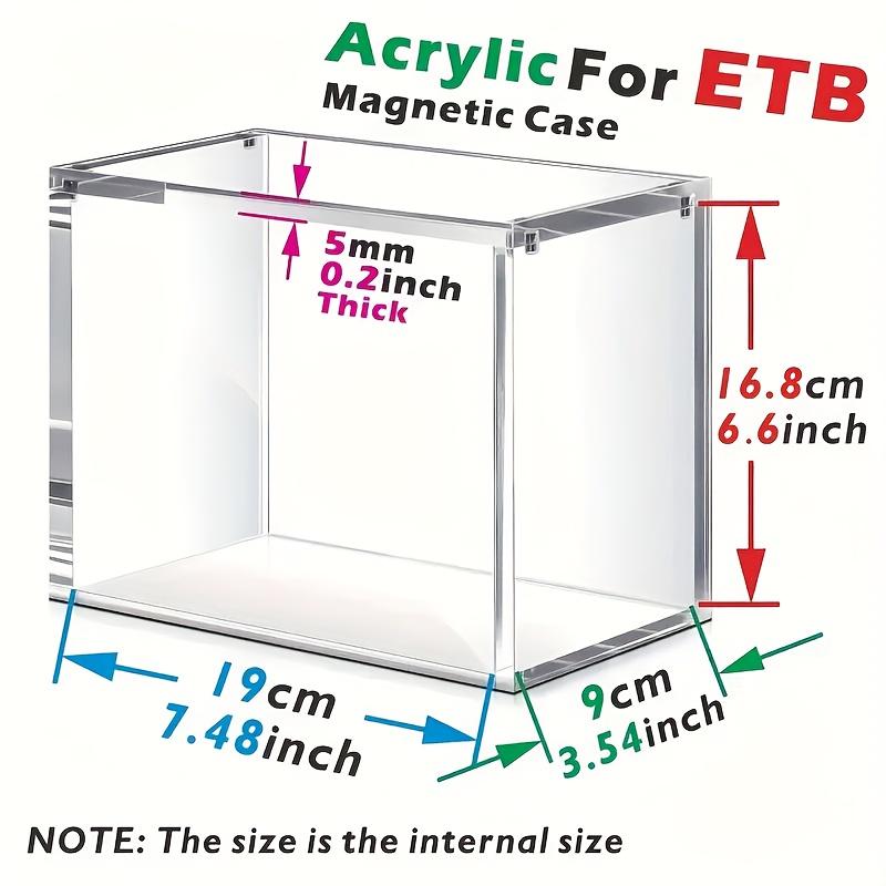 1/2pc Acrylic Magnetic Display Box for ETB Collectibles Cases Dustproof Stackable Transparent Card Holder Clear Protector Case
1/2pc Acrylic Magnetic Display Box for ETB Collectibles Cases Dustproof Stackable Transparent Card Holder Clear Protector Case
