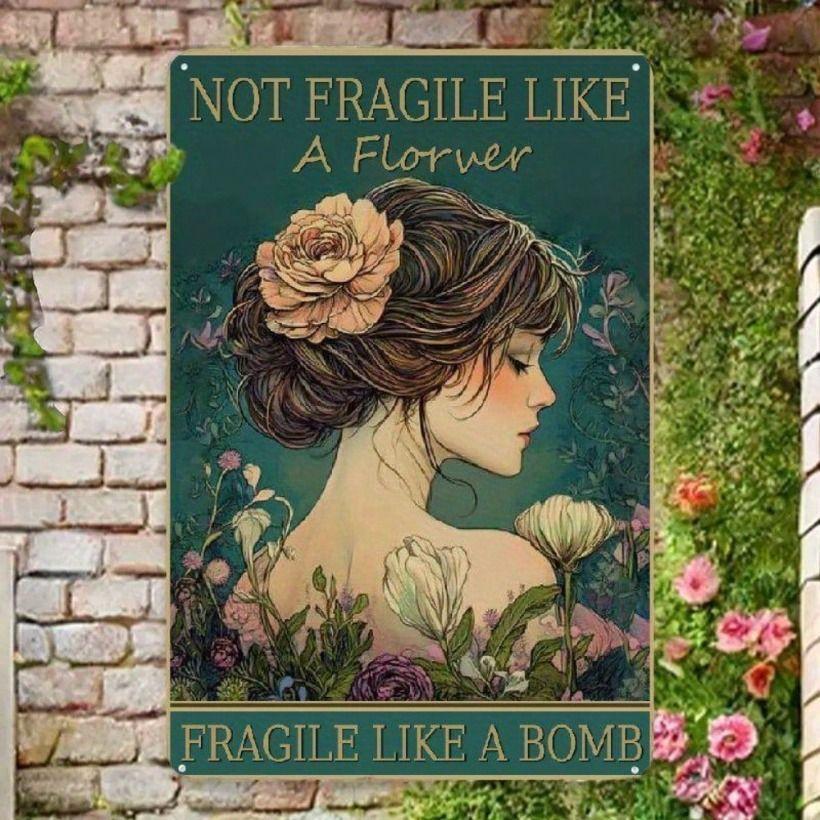 Vintage Feminist Quote Metal Poster, Boho Hippie Wall Decor for Home
Vintage Feminist Quote Metal Poster, Boho Hippie Wall Decor for Home