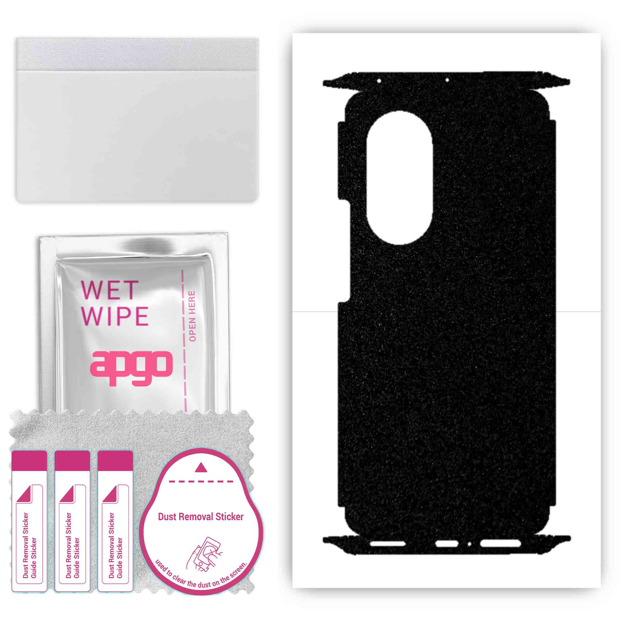 Apgo Protective Skin Sticker for the back+sides compatible with Honor 50 Pro, Full Wrap Film, Foil, Vinyl - Pattern Matte Black
Apgo Protective Skin Sticker for the back+sides compatible with Honor 50 Pro, Full Wrap Film, Foil, Vinyl - Pattern Matte Black