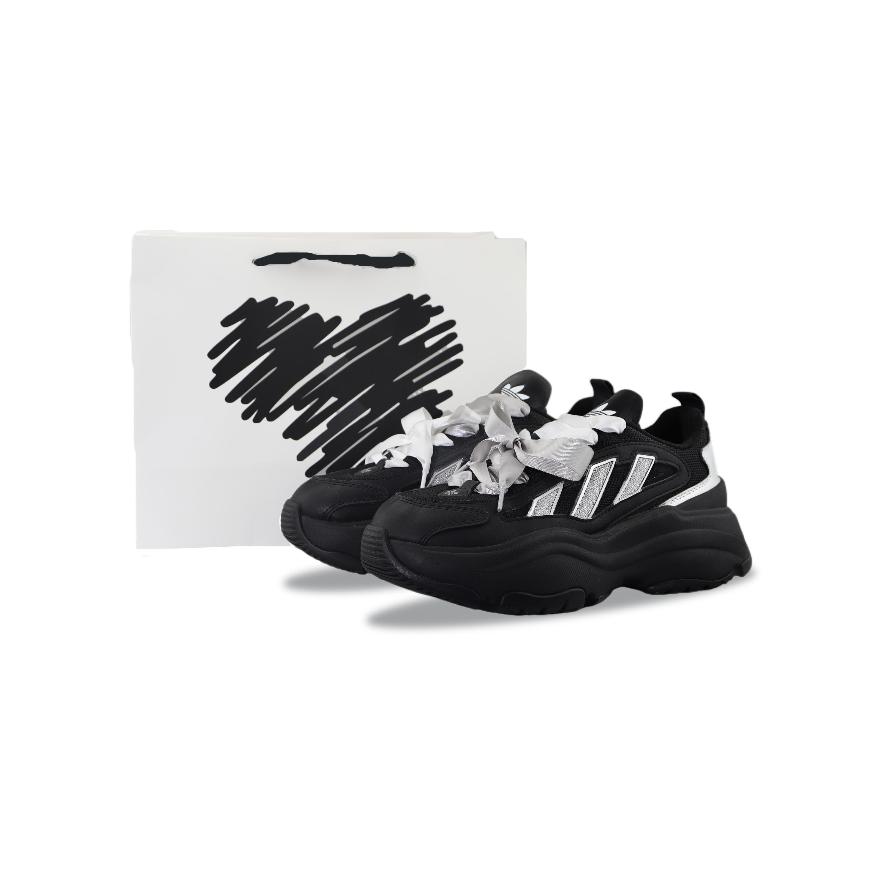 Adidas Originals OZGAIA Abrasion Resistant Low top Chunky Sneakers Women s Black Silver JQ4110(Team840--) 36
Adidas Originals OZGAIA Abrasion Resistant Low top Chunky Sneakers Women s Black Silver JQ4110(Team840--) 36
