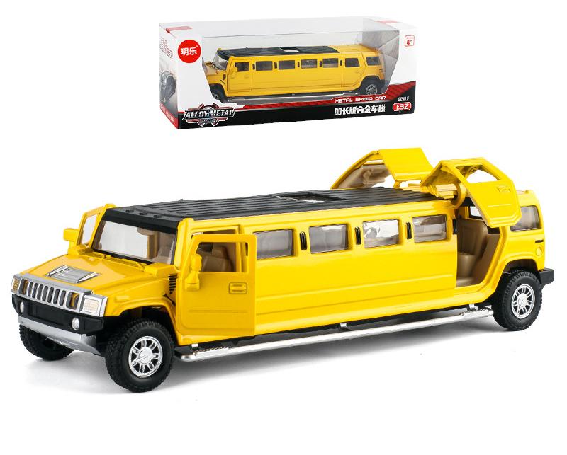 1/32 сплав Hummer H2 удлиненный лимузин металлическая литая модель автомобиля звук и свет инерционный детский игрушечный транспорт подарок жёлтый
1/32 сплав Hummer H2 удлиненный лимузин металлическая литая модель автомобиля звук и свет инерционный детский игрушечный транспорт подарок жёлтый