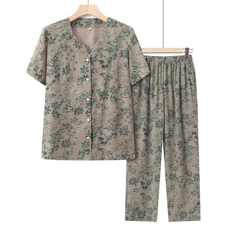 Summer 2025 Plus Size Two-Piece Cardigan and T-Shirt Set for Middle-Aged and Elderly Women - Short Sleeve 4XL (around 130-145 lbs)
Summer 2025 Plus Size Two-Piece Cardigan and T-Shirt Set for Middle-Aged and Elderly Women - Short Sleeve 4XL (around 130-145 lbs)