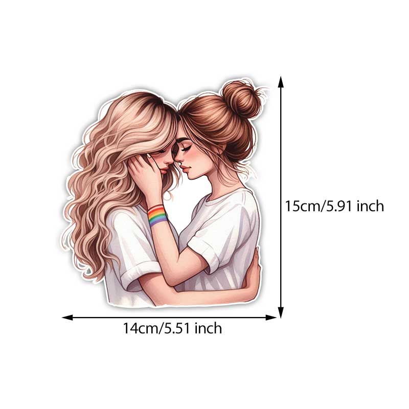 Car Sticker Lesbian Couple Sticker Waterproof Vinyl Decal on Bumper Rear Window Laptop Self-adhesive Decal For Car Accessories TM360 B-15cm Longest Side
Car Sticker Lesbian Couple Sticker Waterproof Vinyl Decal on Bumper Rear Window Laptop Self-adhesive Decal For Car Accessories TM360 B-15cm Longest Side