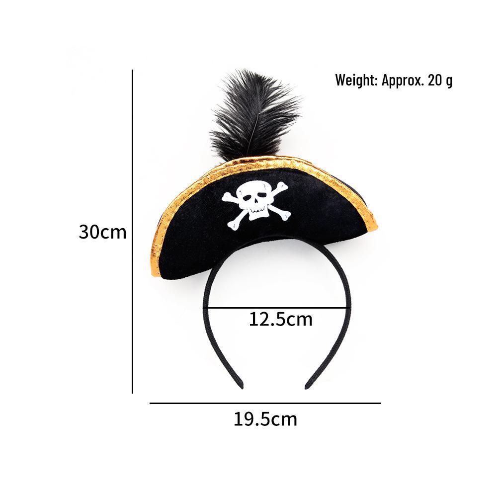 Halloween Pirate Captain Hat with Red Scarf - Cosplay & Stage Performance Costume One Size
Halloween Pirate Captain Hat with Red Scarf - Cosplay & Stage Performance Costume One Size