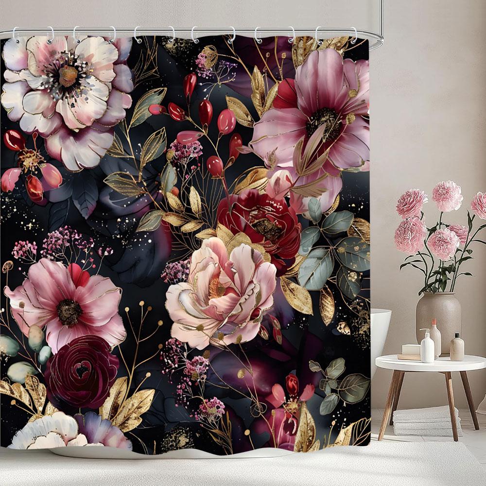 Vintage Floral Shower Curtain Colourful Flower Watercolour Flower Artist Home Polyester Fabric Shower Curtains Bathroom Decor W60H190(CM)-1 Pcs
Vintage Floral Shower Curtain Colourful Flower Watercolour Flower Artist Home Polyester Fabric Shower Curtains Bathroom Decor W60H190(CM)-1 Pcs