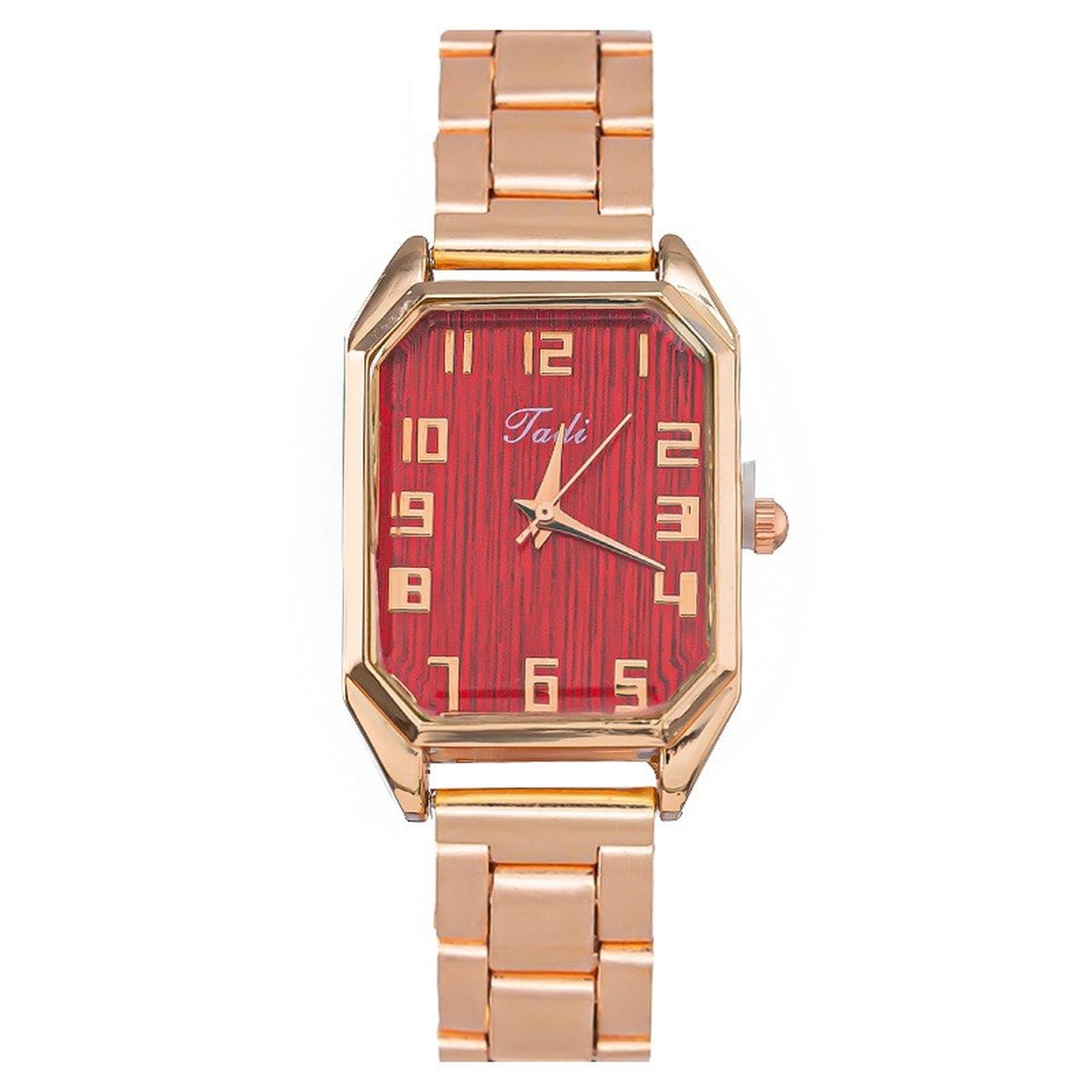 Женские модные кожаные часы One Size красный
Женские модные кожаные часы One Size красный