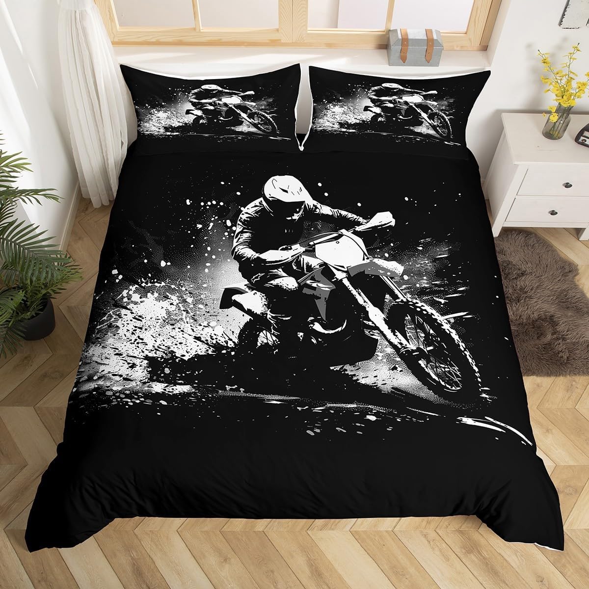 Comforter Motocross Down Queen King Size Racing Bedding Set Motocross Rider For Boys Teens Motorcycle Set 3 Pcs Comforter (quilt)-EU Single(135*200cm)3pcs
Comforter Motocross Down Queen King Size Racing Bedding Set Motocross Rider For Boys Teens Motorcycle Set 3 Pcs Comforter (quilt)-EU Single(135*200cm)3pcs