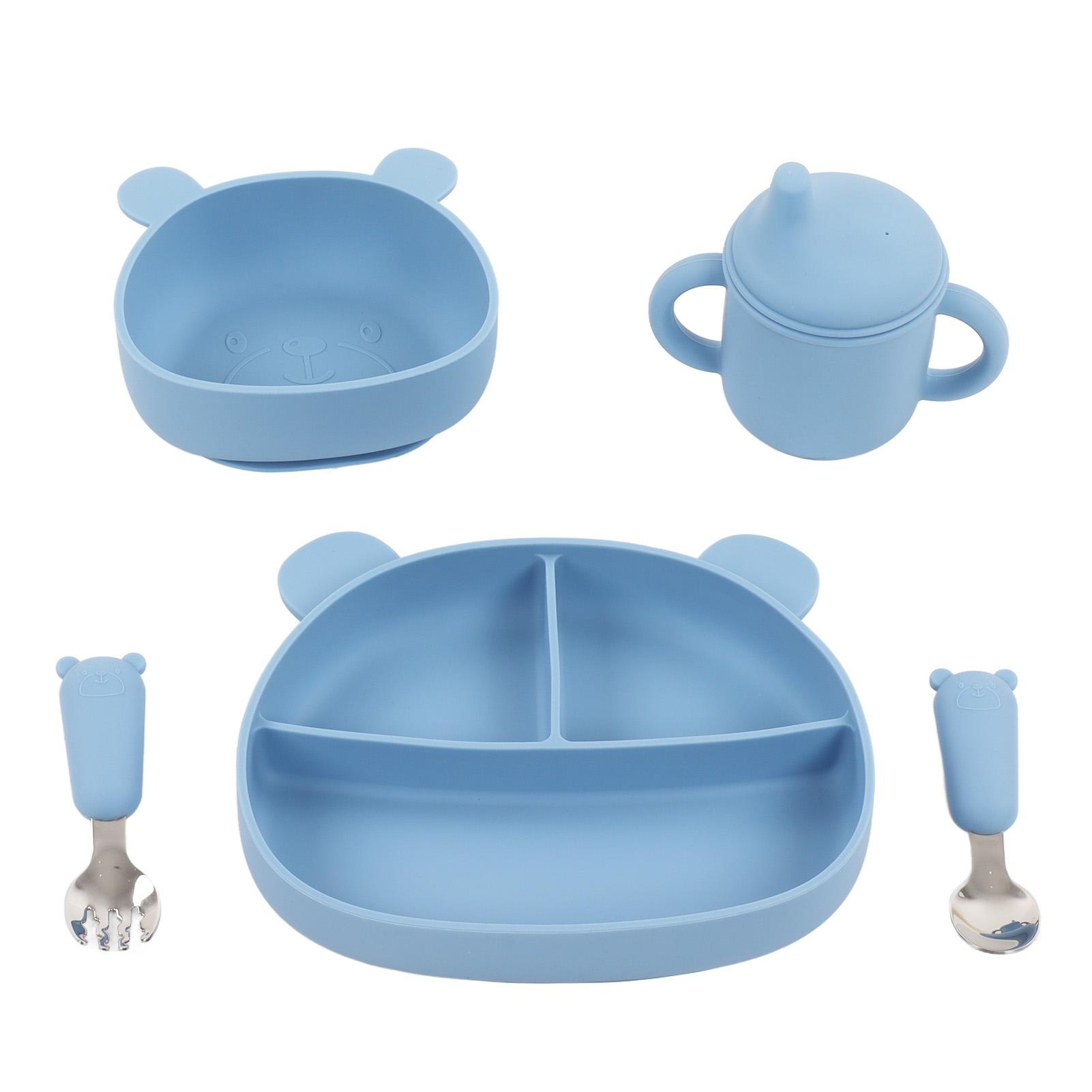 5pcs Baby Feeding Kit Food Grade Silicone Bear Design Plate Bowl Drinking Cup Spoon Fork Infant L
5pcs Baby Feeding Kit Food Grade Silicone Bear Design Plate Bowl Drinking Cup Spoon Fork Infant L