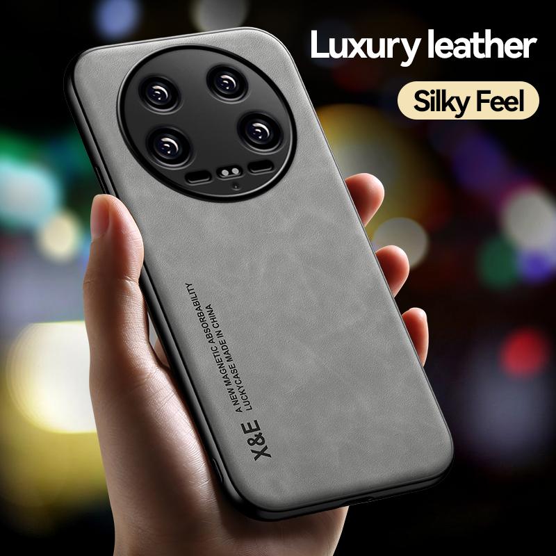 X&E For Xiaomi 14 Ultra Phone Case PU Leather Coated TPU+PC Back Cover Support Magnetic Car Mount Light Grey
X&E For Xiaomi 14 Ultra Phone Case PU Leather Coated TPU+PC Back Cover Support Magnetic Car Mount Light Grey