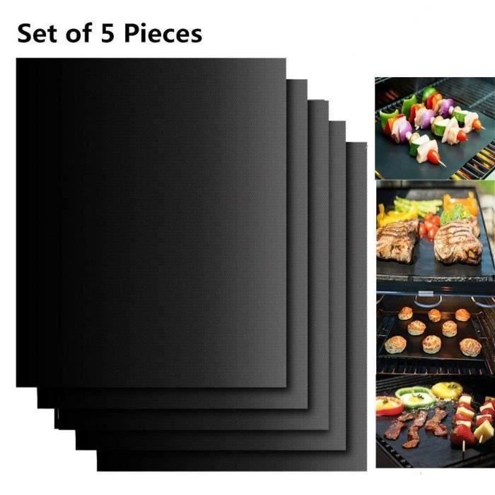 Tapis de Cuisson pour Barbecue et Four, Lot de 5 Tapis BBQ Anti-adhérent Réutilisable Nettoyable @fml
Tapis de Cuisson pour Barbecue et Four, Lot de 5 Tapis BBQ Anti-adhérent Réutilisable Nettoyable @fml