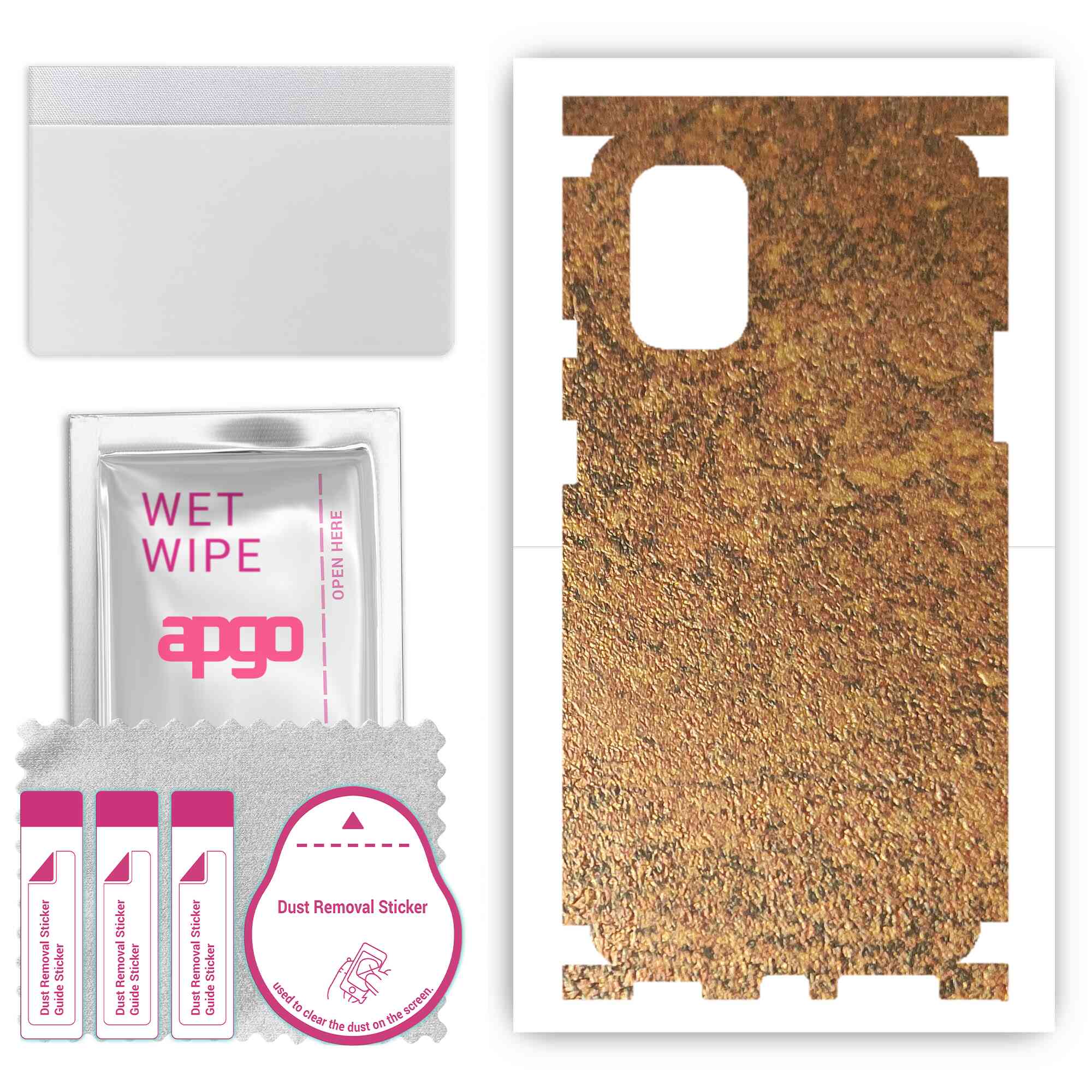 apgo Protective Skin Sticker for the back+sides compatible with OnePlus 8T, Full Wrap Film, Foil, Vinyl - Pattern Rusty Copper
apgo Protective Skin Sticker for the back+sides compatible with OnePlus 8T, Full Wrap Film, Foil, Vinyl - Pattern Rusty Copper