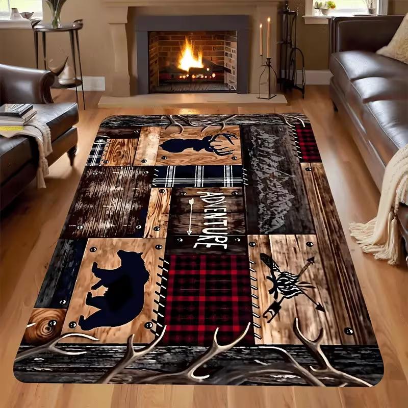 Rural Farmhouse Black Bear Living Room Floor Mat Bathroom Bedroom Game Room Laundry Room Kitchen Mat Home Bedroom Decoration 40X60cm
Rural Farmhouse Black Bear Living Room Floor Mat Bathroom Bedroom Game Room Laundry Room Kitchen Mat Home Bedroom Decoration 40X60cm