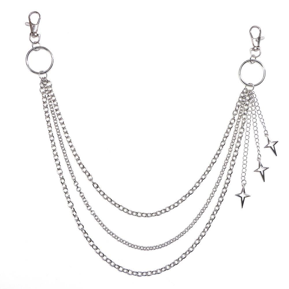 Gothic Star Waist Chain Multi-layer Layered Jeans Chain Multi-layer Key Chains For Women Man срібний
Gothic Star Waist Chain Multi-layer Layered Jeans Chain Multi-layer Key Chains For Women Man срібний