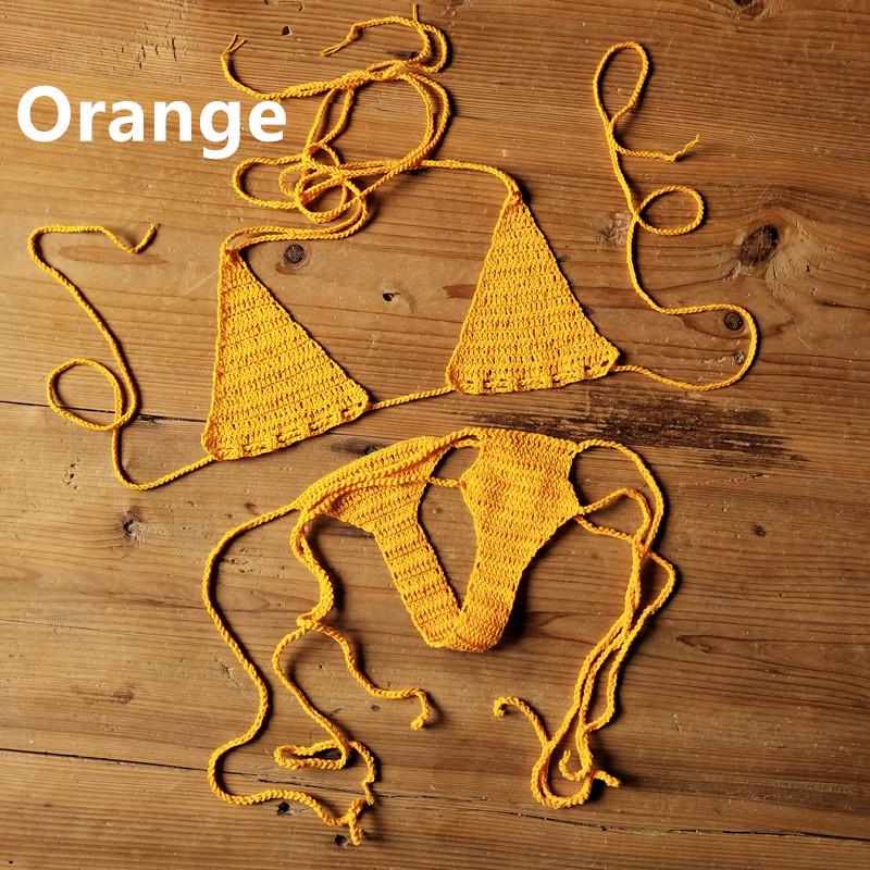 Вязаный крючком купальник ручной работы - 13 цветов, европейский и американский стиль, сексуальный купальник для загара M оранжевый
Вязаный крючком купальник ручной работы - 13 цветов, европейский и американский стиль, сексуальный купальник для загара M оранжевый