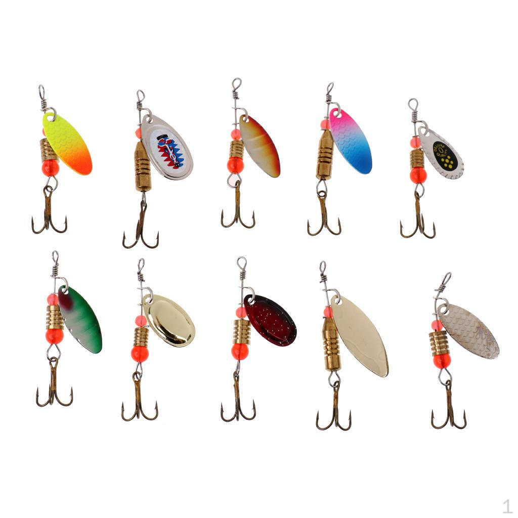 Fishing Spoons Baits Sequins Colorful 10Pcs Spinner Lures
Fishing Spoons Baits Sequins Colorful 10Pcs Spinner Lures