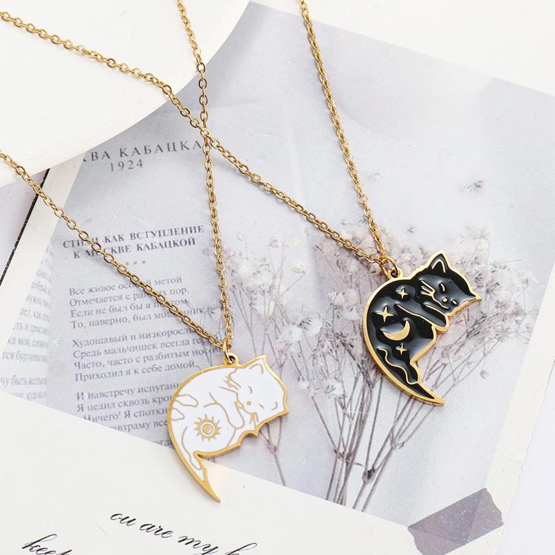 Ожерелье-подвеска с милым котом для питомца для женщин и девушек, модные украшения, подарок для пары, ожерелье дружбы
Ожерелье-подвеска с милым котом для питомца для женщин и девушек, модные украшения, подарок для пары, ожерелье дружбы