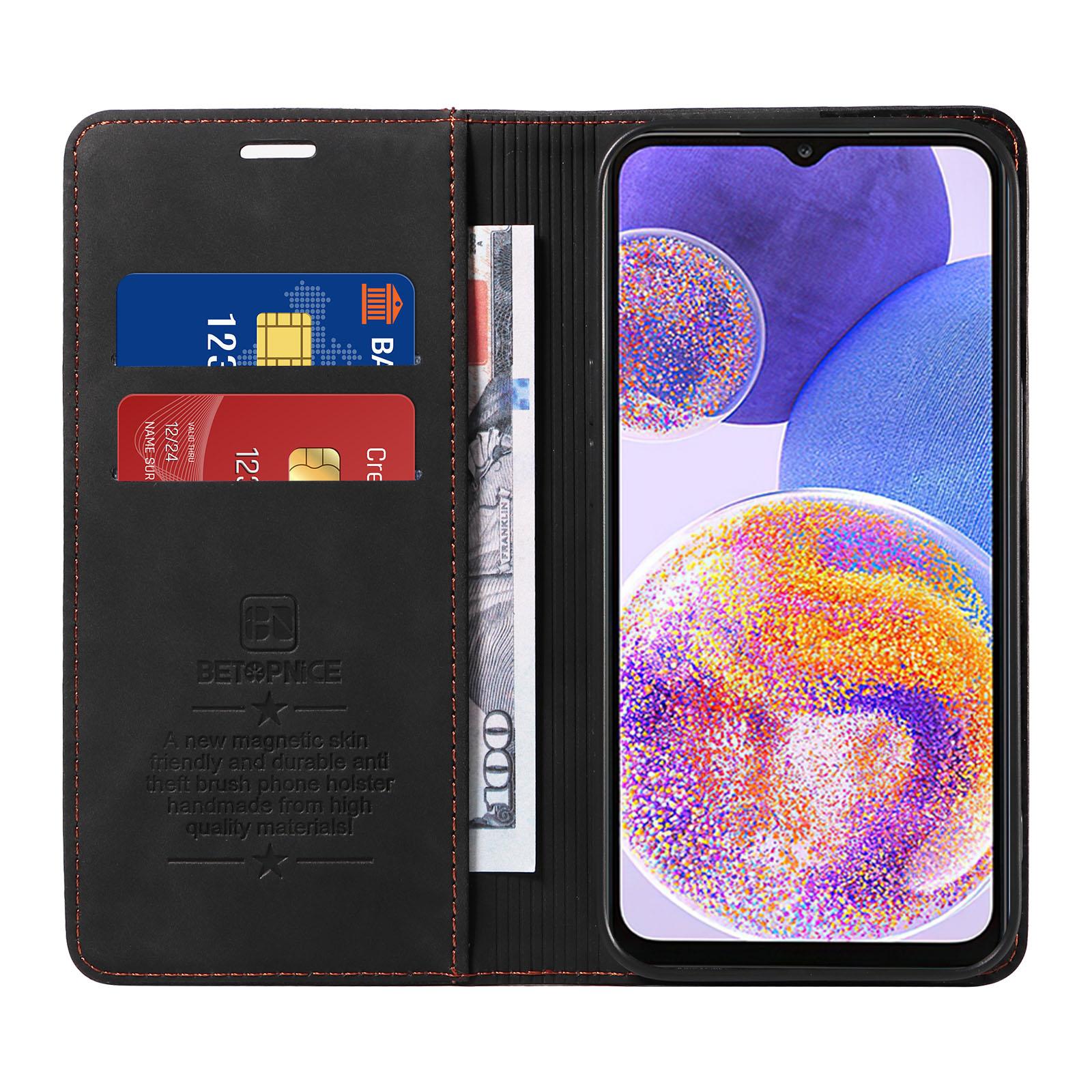 BETOPNICE 003 For Samsung Galaxy A53 5G Phone Case PU Leather Stand Cover RFID Blocking Wallet Phone Shell Black
BETOPNICE 003 For Samsung Galaxy A53 5G Phone Case PU Leather Stand Cover RFID Blocking Wallet Phone Shell Black