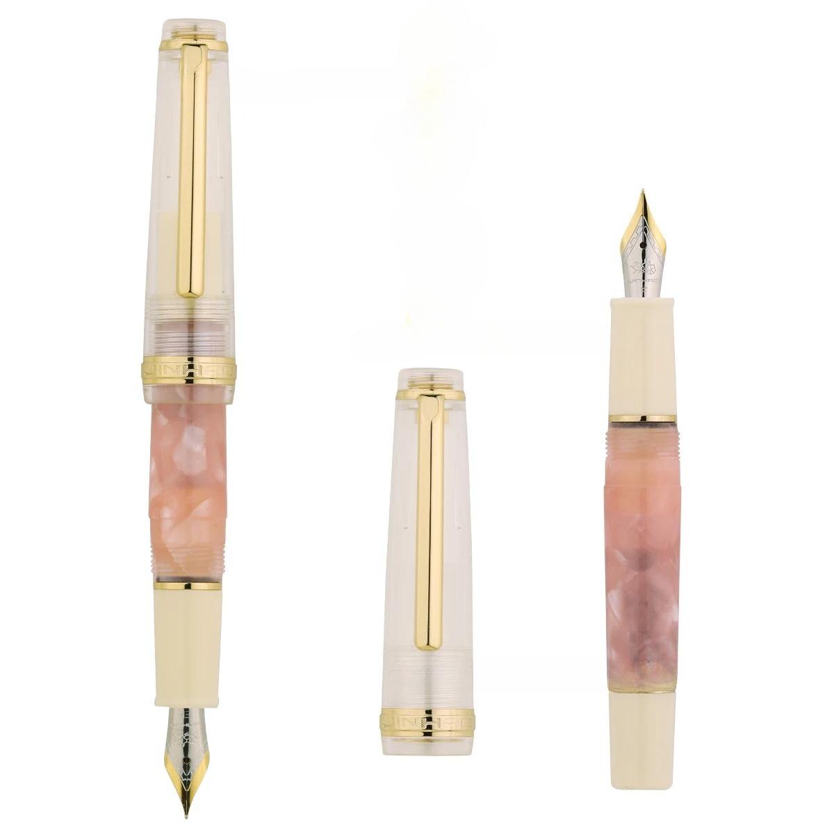 Jinhao 82 MINI Limited Fountain Pen Customized Sakura Peacock Blue Acrylic EF/F/M/Bent Nib Golden Trim and Converter Writing Pen F(0.5mm)
Jinhao 82 MINI Limited Fountain Pen Customized Sakura Peacock Blue Acrylic EF/F/M/Bent Nib Golden Trim and Converter Writing Pen F(0.5mm)