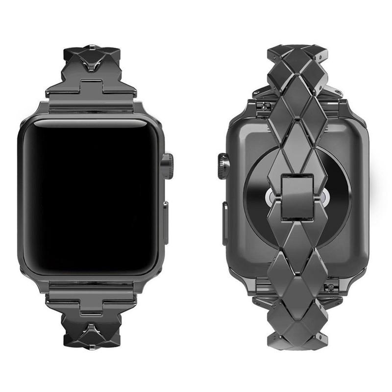 Rhombus Shaped Zinc Alloy Watch Band Replacement for Apple Watch Series 10 42mm/9 8 7 41mm/SE (2023) SE (2022) SE 6 5 4 40mm/3 2 1 38mm Black
Rhombus Shaped Zinc Alloy Watch Band Replacement for Apple Watch Series 10 42mm/9 8 7 41mm/SE (2023) SE (2022) SE 6 5 4 40mm/3 2 1 38mm Black