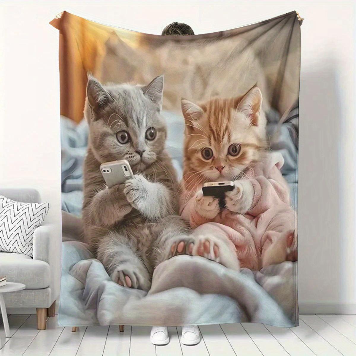 Whimsical Cat Flannel Blanket No Shedding Machine Washable AllSeason Home Office Travel Gift 75x100cm (30x40inch)
Whimsical Cat Flannel Blanket No Shedding Machine Washable AllSeason Home Office Travel Gift 75x100cm (30x40inch)