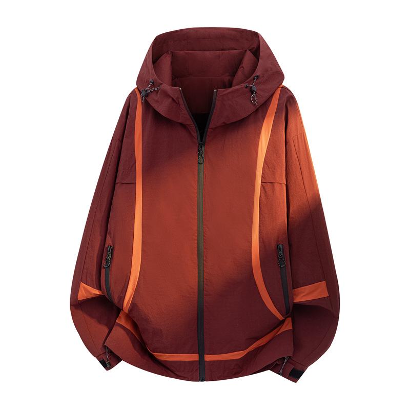Men s Retro Waterproof Hooded Jacket - Spring/Autumn, Outdoor, Loose Fit Trendy Style for Couples 2XL темно-червоний колір
Men s Retro Waterproof Hooded Jacket - Spring/Autumn, Outdoor, Loose Fit Trendy Style for Couples 2XL темно-червоний колір