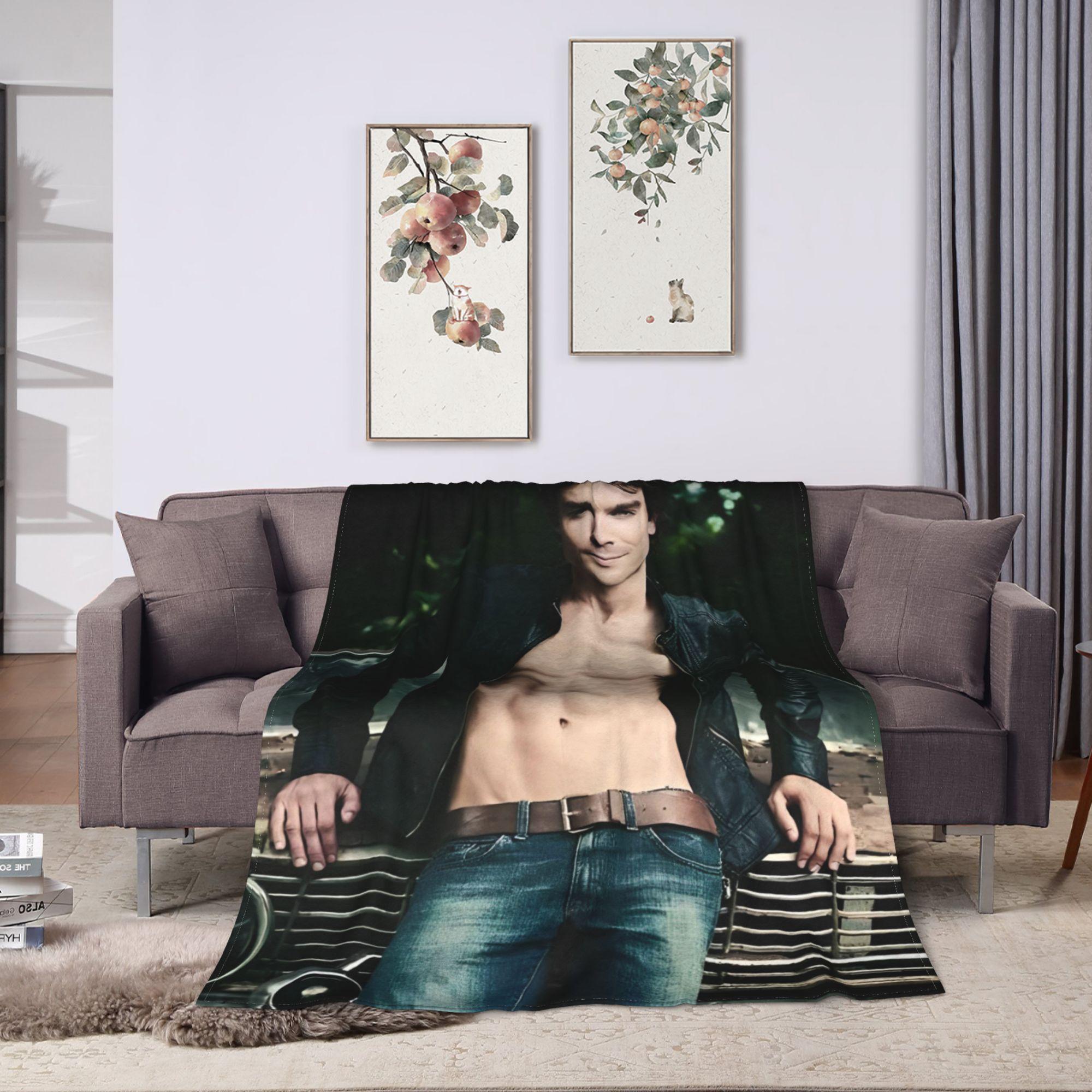 Vampire Diaries Chronicles Damon Salvatore Blankets Fleece Winter Multi-function Soft Throw Blanket Bed Couch Bedding Throws 100x150cm
Vampire Diaries Chronicles Damon Salvatore Blankets Fleece Winter Multi-function Soft Throw Blanket Bed Couch Bedding Throws 100x150cm