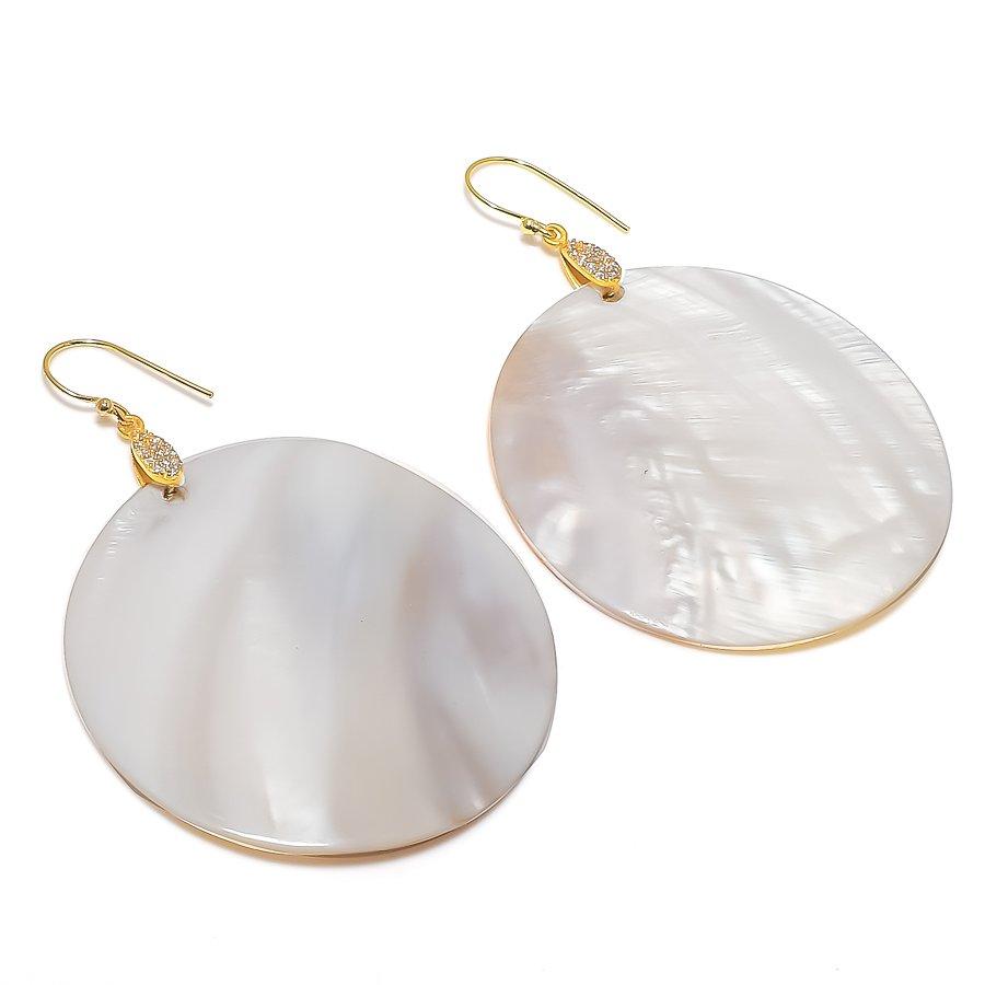 Mother Of Pearl Gemstone Handmade 925 Sterling Silver Jewelry Earring 3.35 KJ-722
Mother Of Pearl Gemstone Handmade 925 Sterling Silver Jewelry Earring 3.35 KJ-722