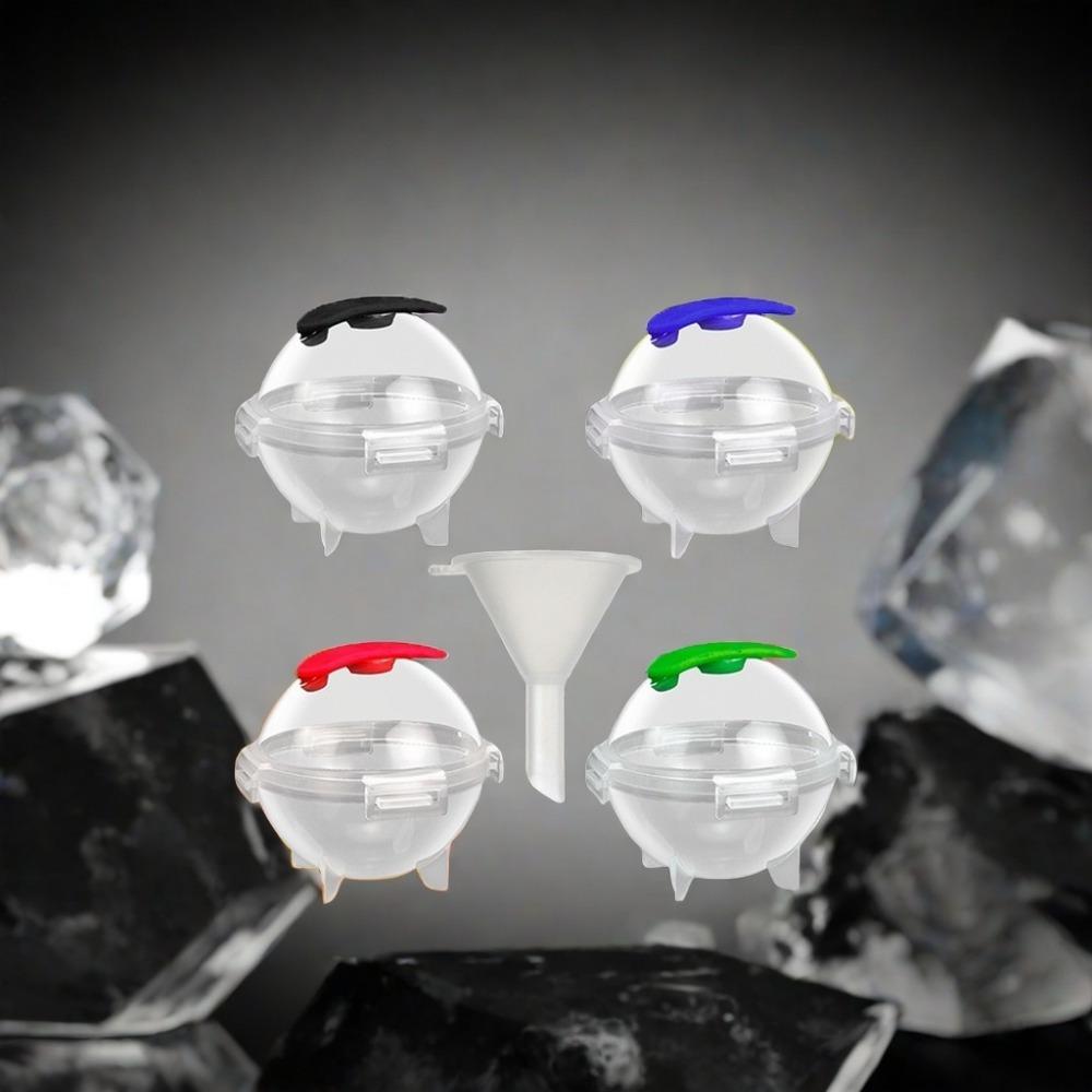 5pcs Large Spherical Ice Molds, Ball Maker with Funnel Reusable Round Ice Cube Molds for Whiskey Drinks and Kitchen Gadgets
5pcs Large Spherical Ice Molds, Ball Maker with Funnel Reusable Round Ice Cube Molds for Whiskey Drinks and Kitchen Gadgets