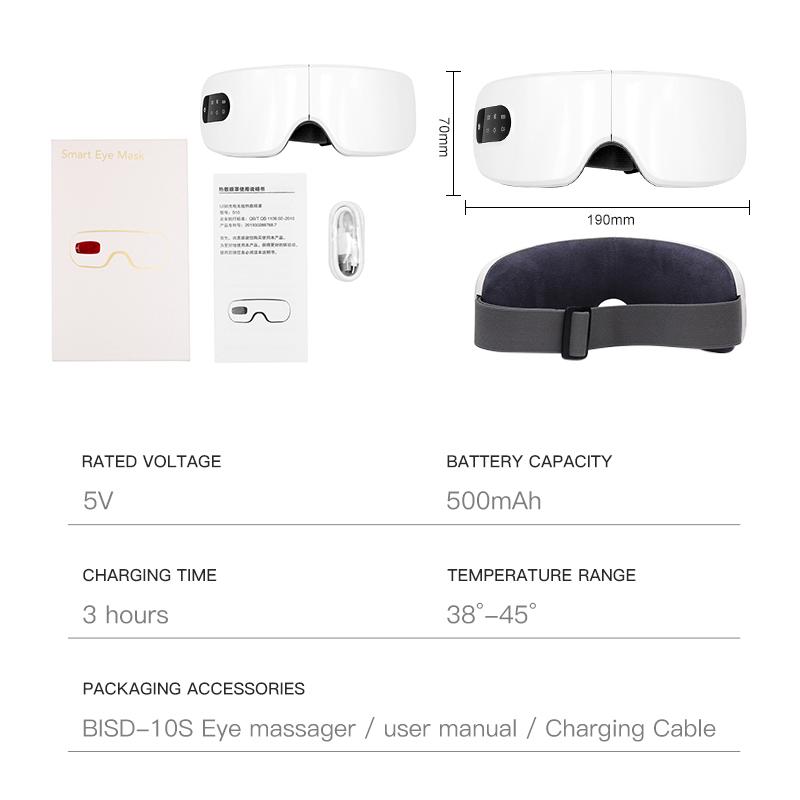 custom 10S heat compression therapy wireless rechargeable eye massager electronic eye fatigue massager With music
custom 10S heat compression therapy wireless rechargeable eye massager electronic eye fatigue massager With music