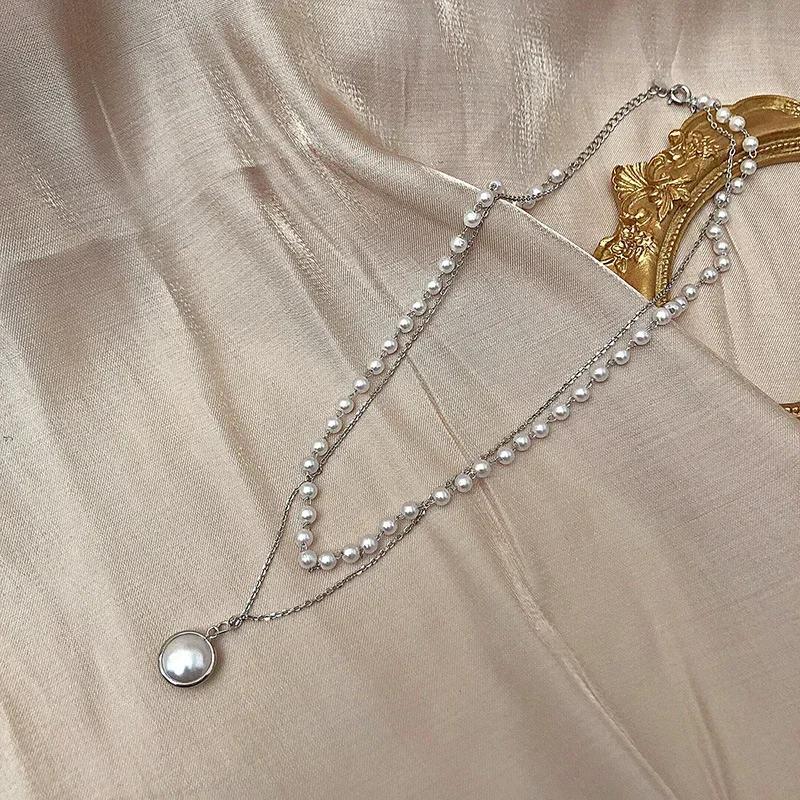 Fashion Simulated Pearl Necklace Cute Double Layer Neck Chain Pendant for Women Charm Choker Beads Chain Zircon Gift медный
Fashion Simulated Pearl Necklace Cute Double Layer Neck Chain Pendant for Women Charm Choker Beads Chain Zircon Gift медный