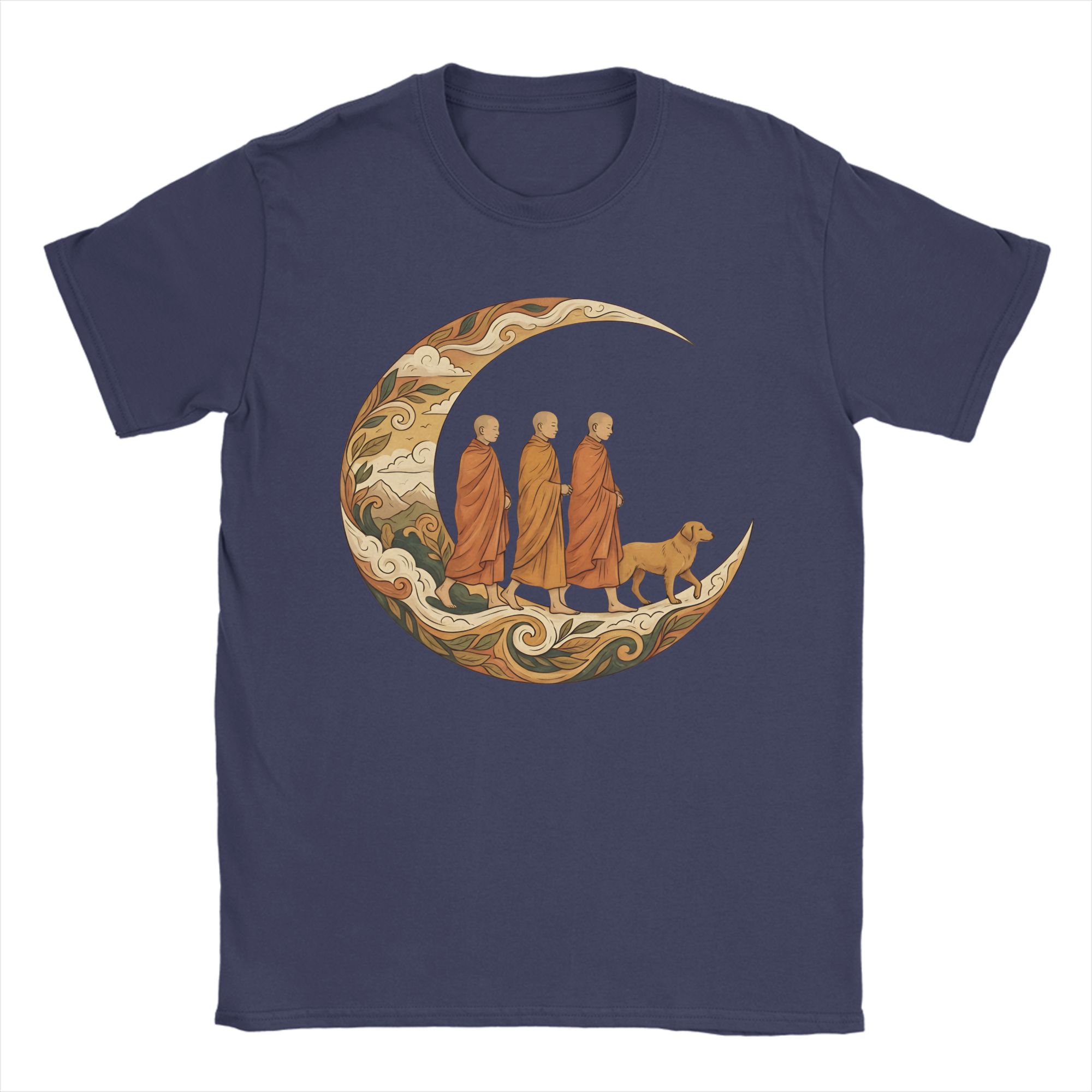 Walking for Peace Monks and Dog in a Crescent Moon Unisexs T Shirts Crazy Tee Shirt Short Sleeve TShirt Cotton Plus Size Clothes 4XL
Walking for Peace Monks and Dog in a Crescent Moon Unisexs T Shirts Crazy Tee Shirt Short Sleeve TShirt Cotton Plus Size Clothes 4XL