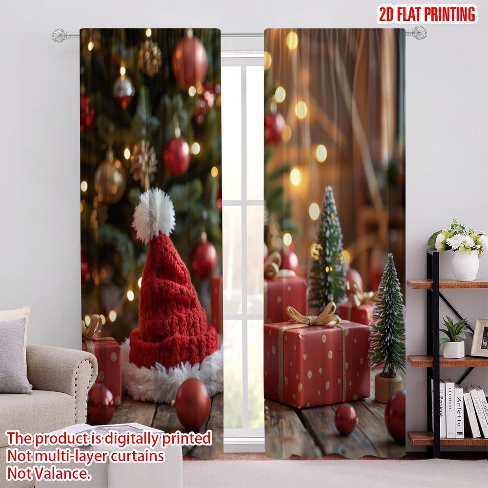 Set Of 2 Flat Printing Christmas Drapes Durable Polyester Without Electricity Birthday Party Perfect Spring Curtain W100*H70(CM)-Grommet top&2PCS
Set Of 2 Flat Printing Christmas Drapes Durable Polyester Without Electricity Birthday Party Perfect Spring Curtain W100*H70(CM)-Grommet top&2PCS