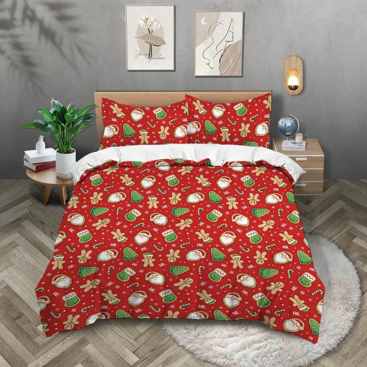 3Pcs red Christmas theme print quilt cover with pillowcases, no filling, skin-friendly, warm machine washable bedding set decor 135x200cm
3Pcs red Christmas theme print quilt cover with pillowcases, no filling, skin-friendly, warm machine washable bedding set decor 135x200cm