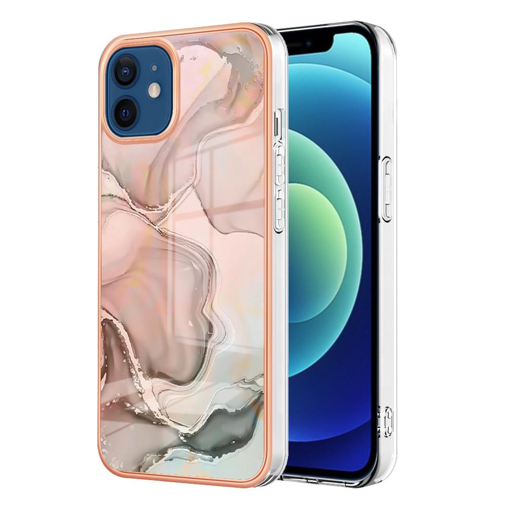 For iPhone 12/12 Pro 6.1 inch YB IMD Series-16 Style E Marble Pattern Back Cover Shock-Absorption 2.0mm TPU IMD Electroplating Frame Phone Case Rose
For iPhone 12/12 Pro 6.1 inch YB IMD Series-16 Style E Marble Pattern Back Cover Shock-Absorption 2.0mm TPU IMD Electroplating Frame Phone Case Rose