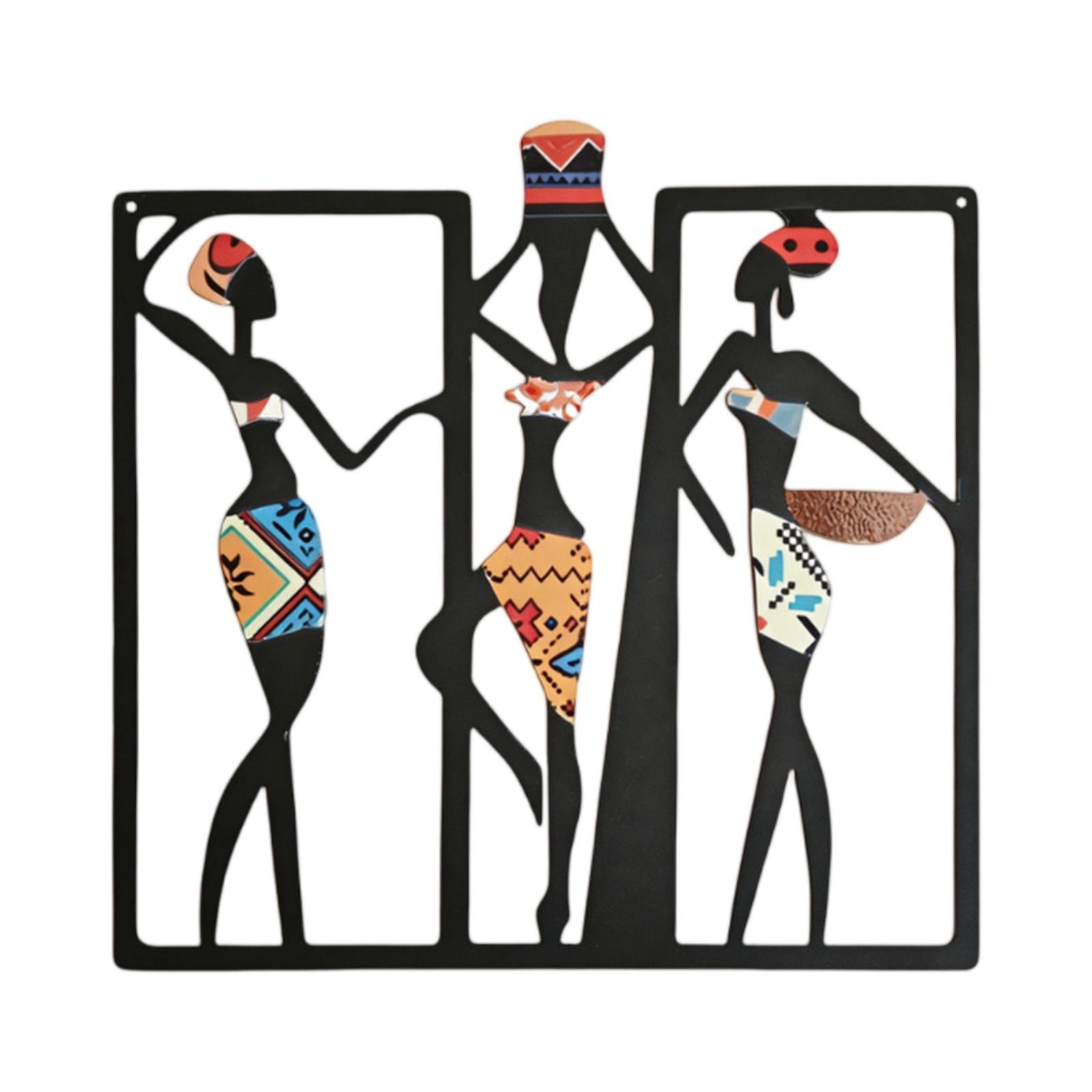 Metal Wall Art Sculpture African Women Silhouettes Decorative Metal Artwork for Living Room Bedroom Office Wall Hanging one size
Metal Wall Art Sculpture African Women Silhouettes Decorative Metal Artwork for Living Room Bedroom Office Wall Hanging one size