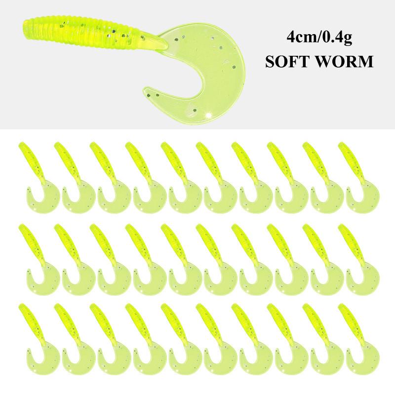 Рыболовный набор с мягкой приманкой и спиральным хвостом 4 см, грузилом и крючками 30 pieces per bag (random colors)
Рыболовный набор с мягкой приманкой и спиральным хвостом 4 см, грузилом и крючками 30 pieces per bag (random colors)