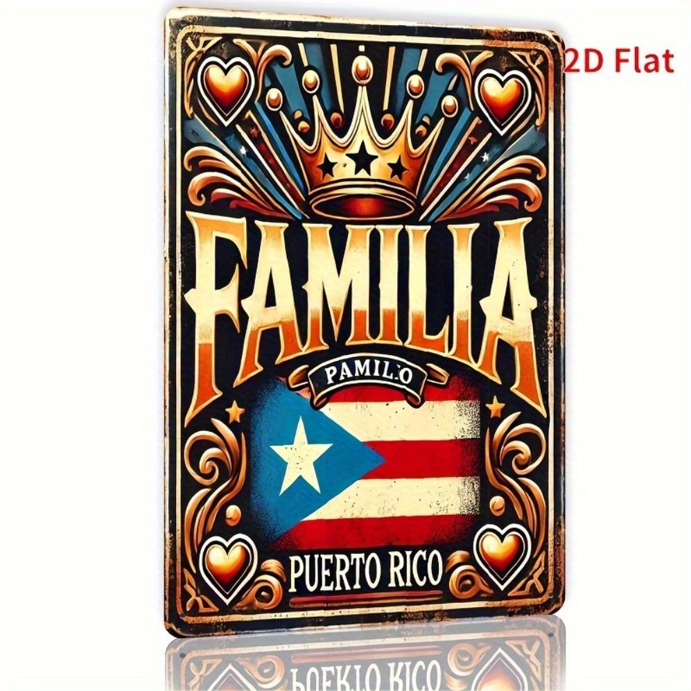 Retro Puerto Rico Flag Aluminum Wall Art Sign with Family & Hearts Design 20x30cm(7.8x11.8inch)
Retro Puerto Rico Flag Aluminum Wall Art Sign with Family & Hearts Design 20x30cm(7.8x11.8inch)
