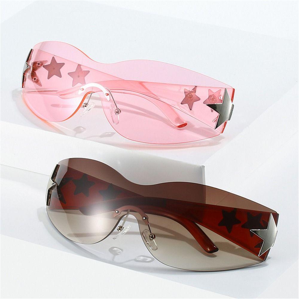 Futuristic Star Wrap Around Sun Glasses Rimless 2000S Accessories Cool Shades for Women Black
Futuristic Star Wrap Around Sun Glasses Rimless 2000S Accessories Cool Shades for Women Black