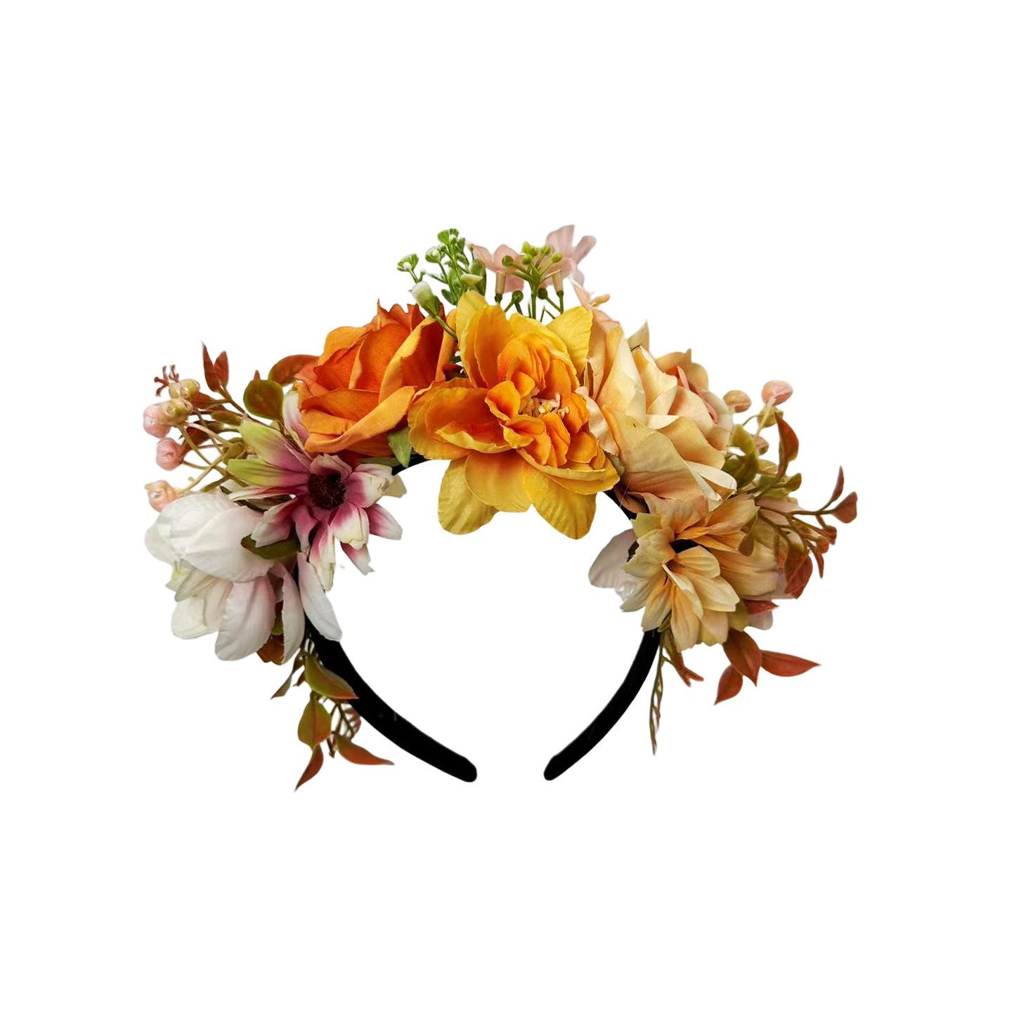 European and American simulated flower headband Mori scenic spot photo vacation headgear Valentine s Day wedding photo hair accessories
European and American simulated flower headband Mori scenic spot photo vacation headgear Valentine s Day wedding photo hair accessories
